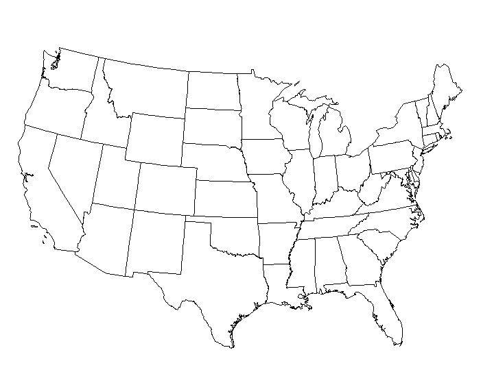 701x565 17 Blank Maps Of The U.s. And Other Countries Homeschool, Social