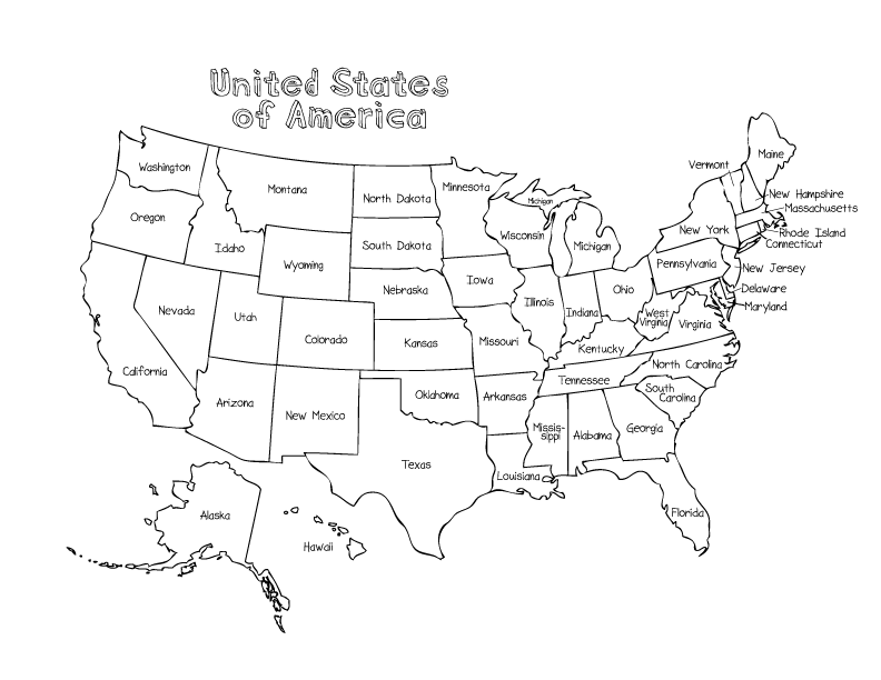 792x612 Cool Us Map Colouring Pagesing Page Printables