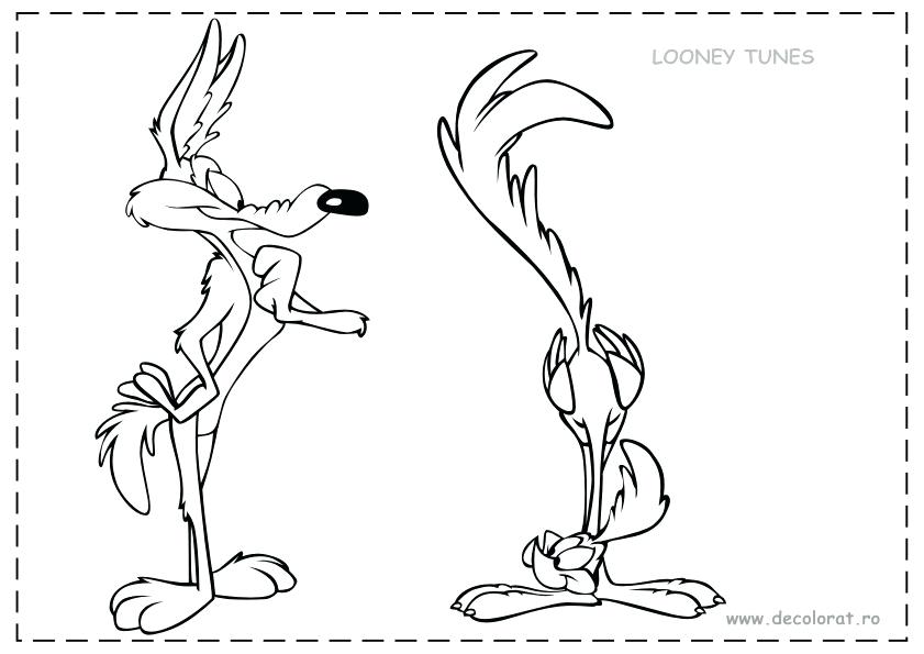 841x595 Road Runner Coloring Page Coloring Page Road Runner And Wile E