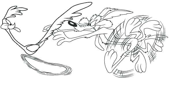586x300 Road Runner Coloring Page Desert Coyote Coloring Page Road Runner