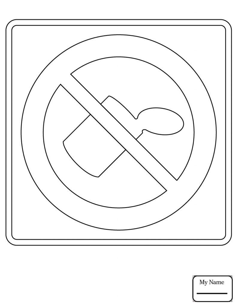 791x1024 Road Signs Coloring Pages