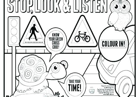 476x333 Traffic Signs Coloring Pages Free Printable Traffic Signs Traffic