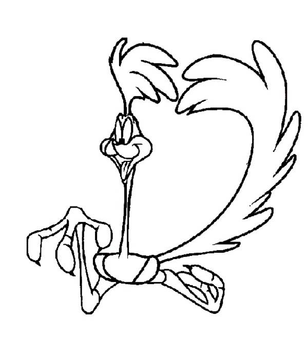 600x685 Roadrunner Beep Beep Coloring Pages Batch Coloring