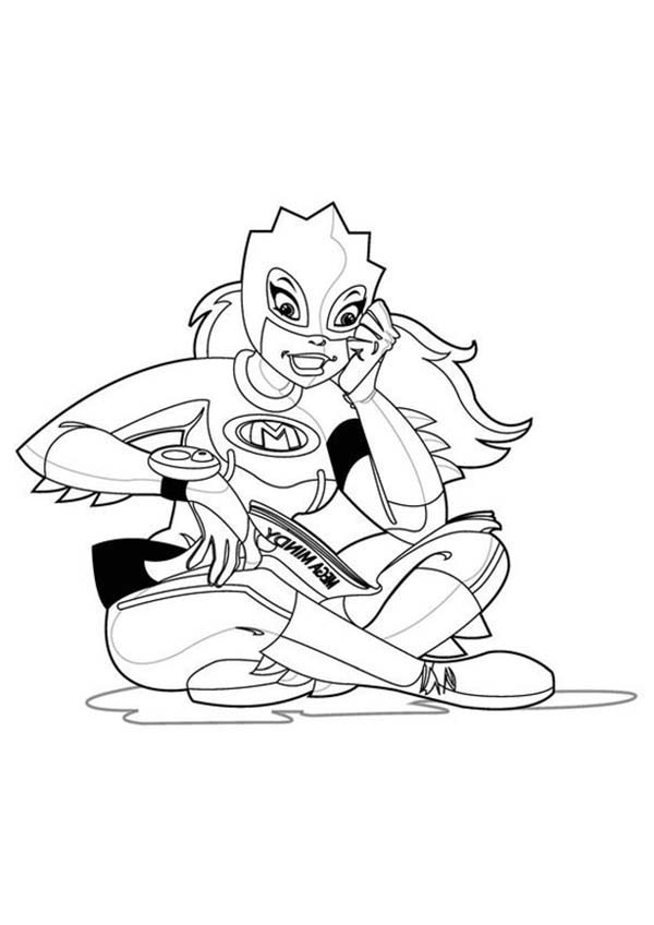 600x848 Mega Mindy Caught Bank Robber Coloring Pages Batch Coloring
