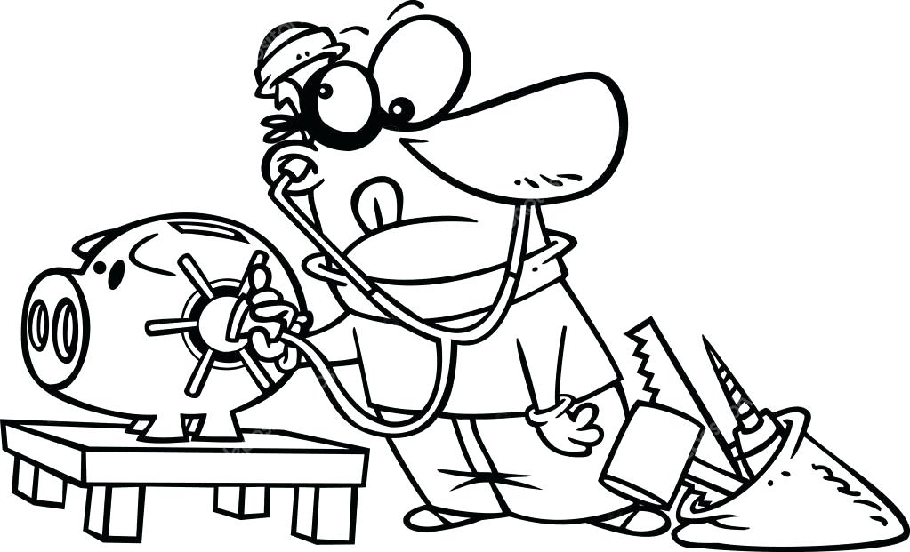 1023x621 Piggy Bank Coloring Page Piggy Bank Coloring Page Piggy Bank