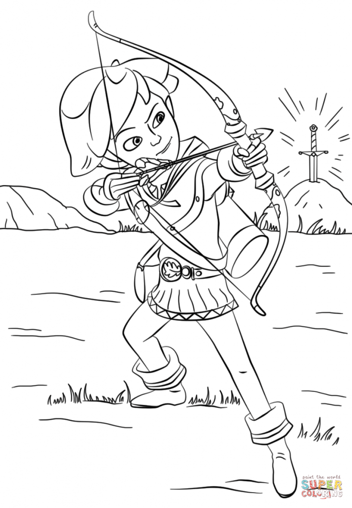 711x1024 Special Robin Hood Coloring Pages 30