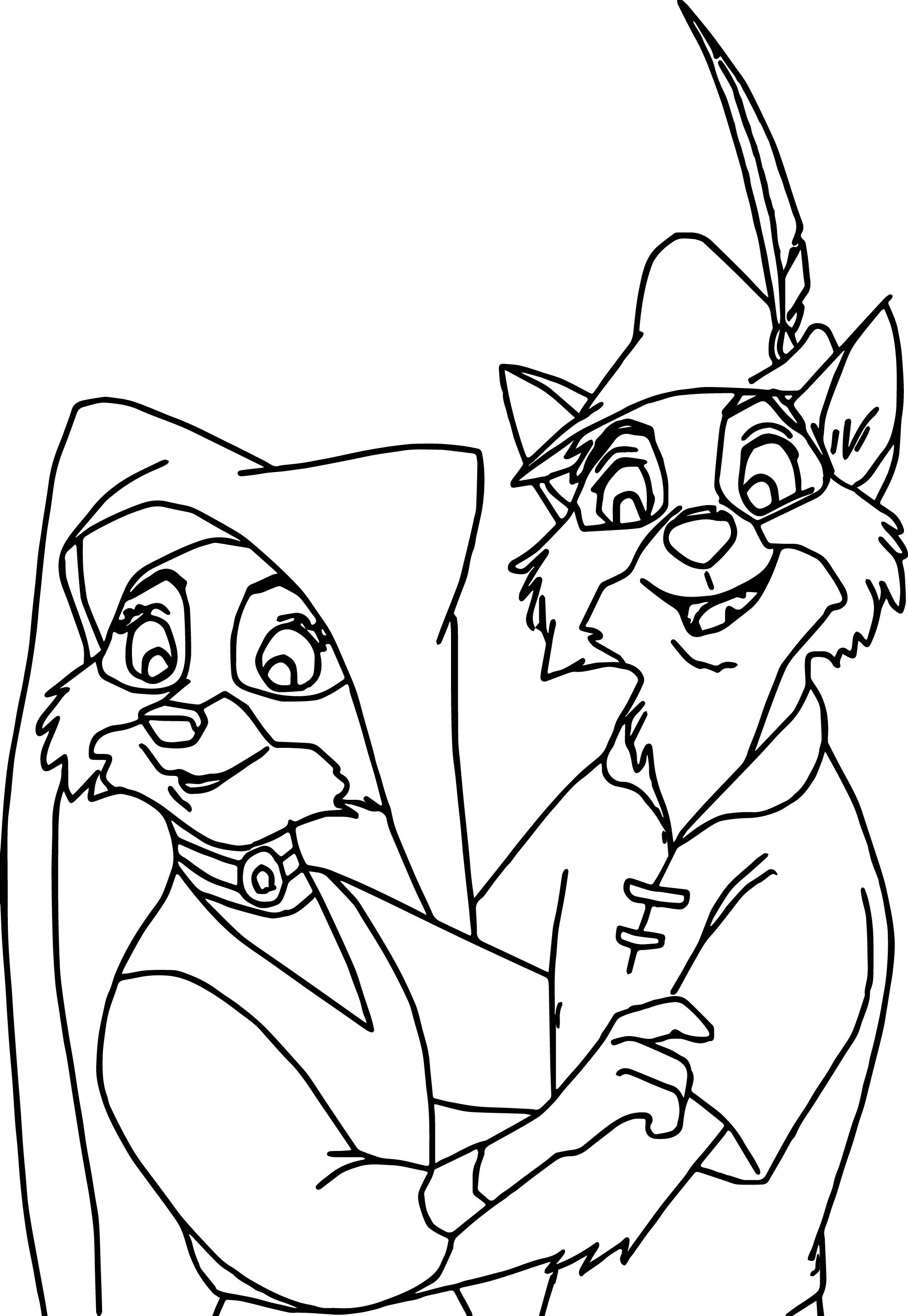 1975x2863 Robin Animal Coloring Pages New Disney Hood Of And 7