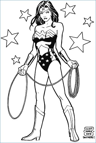 394x587 Batman Batgirl Robin Superman Wonder Women Superheroes Coloring