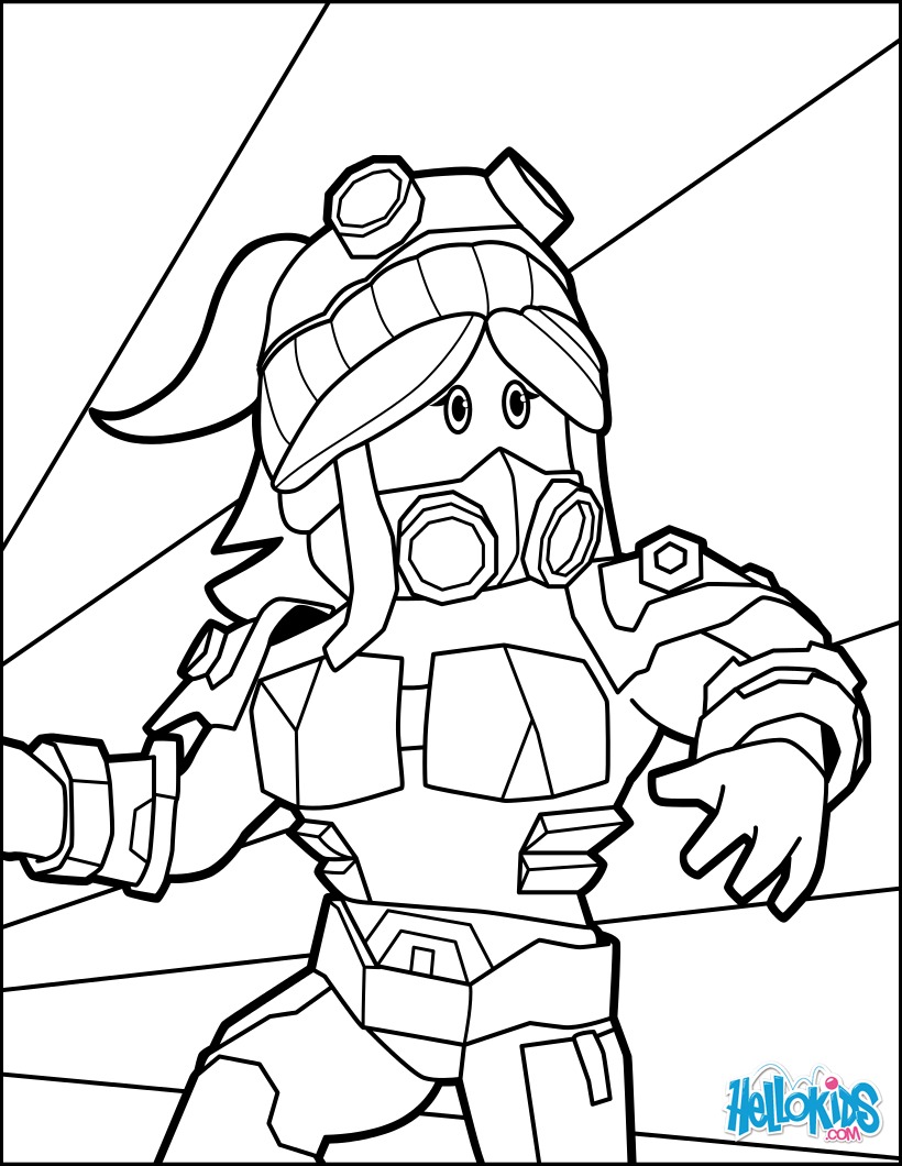 820x1060 Heroine Of Roblox Coloring Pages