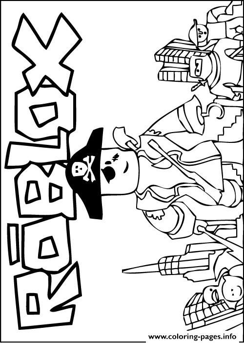 500x701 Roblox Coloring Pages Printable
