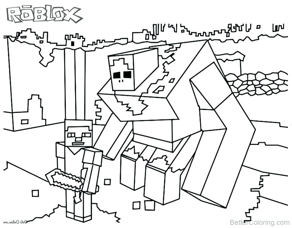 1000x780 Roblox Coloring Book