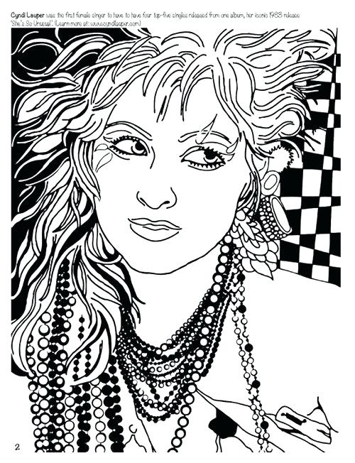 500x652 Rock N Roll Coloring Sheets Wanted Women Who Rock Coloring Book