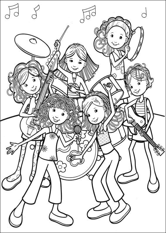 567x794 Kleurplaat Groovy Girls