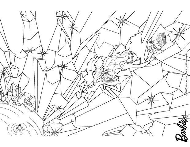 Rock Climbing Coloring Page
