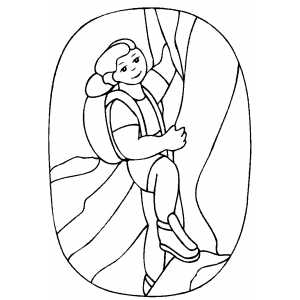 300x300 Rock Climber Coloring Sheet