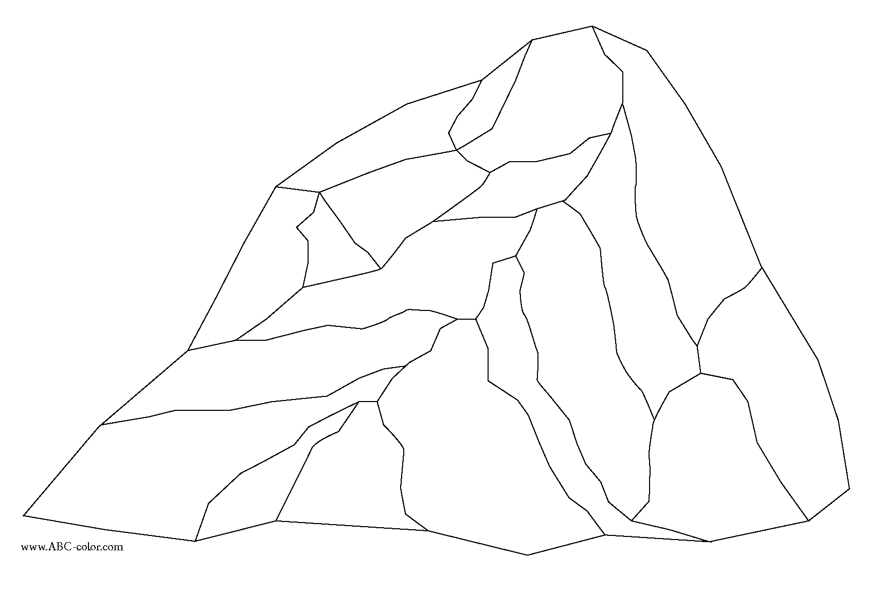 Rock Coloring Pages