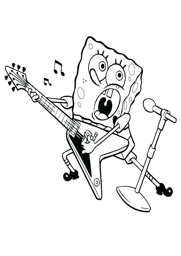 600x849 Rock N Roll Coloring Pages Snare Drum Coloring Page Rock N Roll