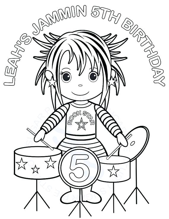 570x738 Rock Star Coloring Pages The Rock Coloring Pages Rock Coloring