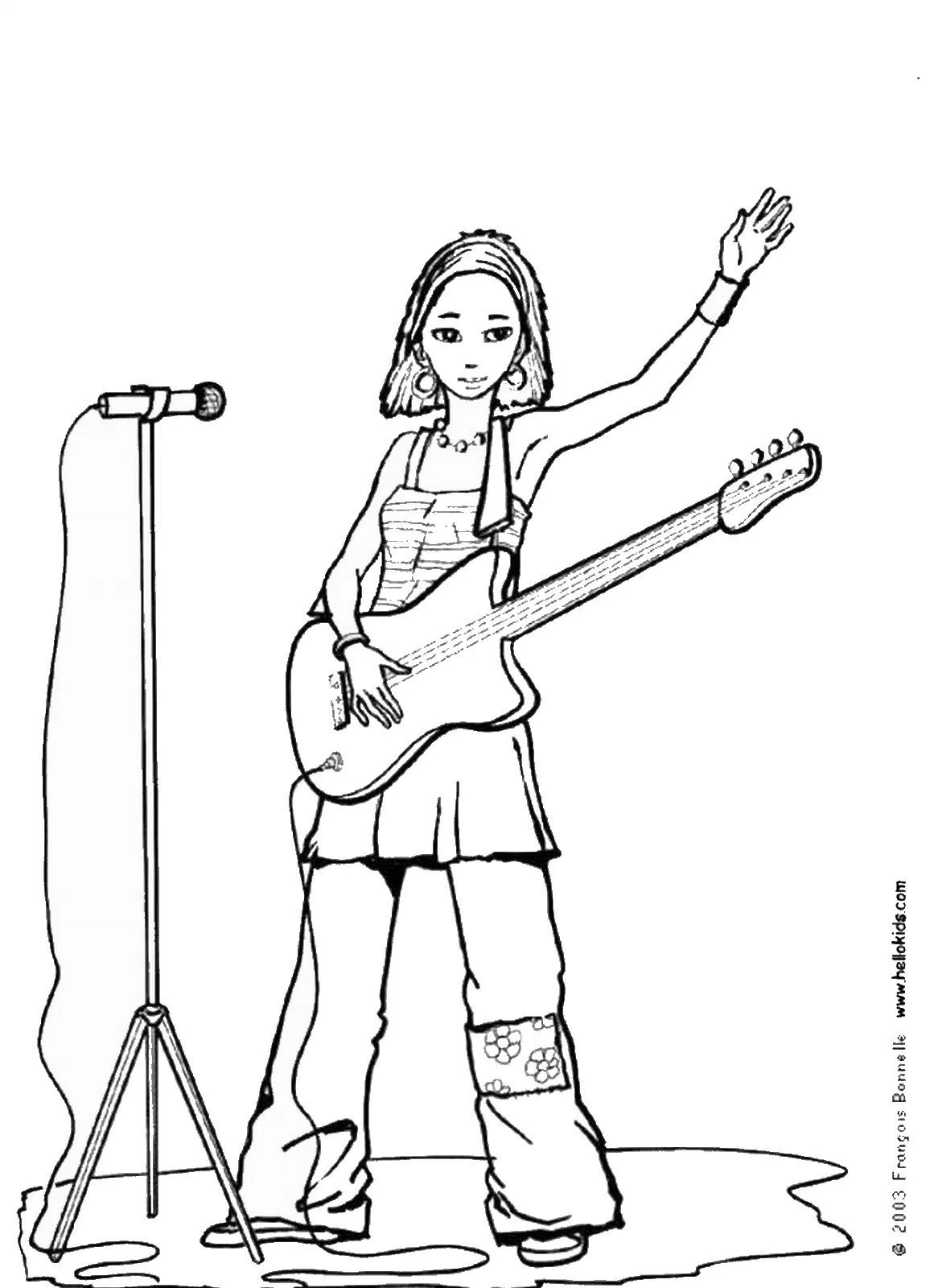1161x1600 Rockstar Coloring Pages Printables