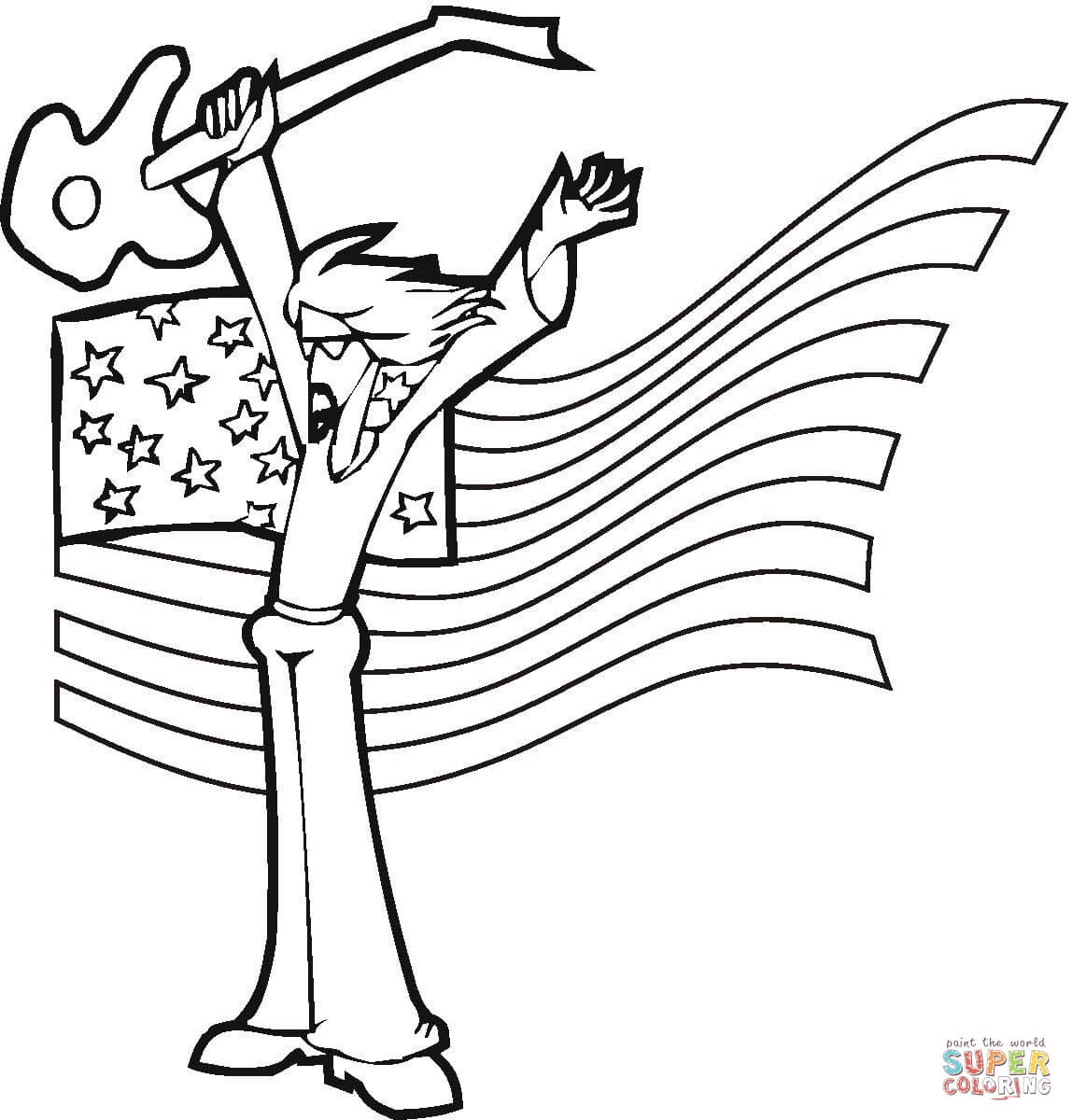 1148x1200 Secrets Rockstar Coloring Pages Printables American Rock Star Page