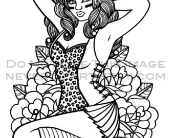 340x270 50 Page Black And White Adult Coloring Book Never Die Art
