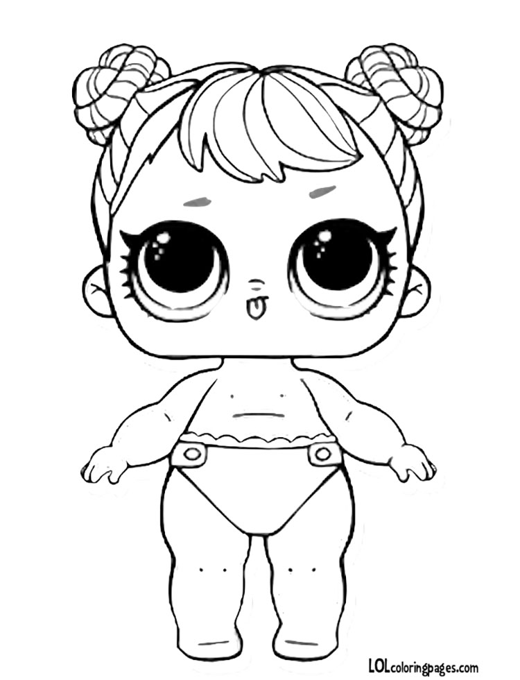 750x980 Lil Curious Qt Coloring Page Lol Surprise Doll Coloring Pages