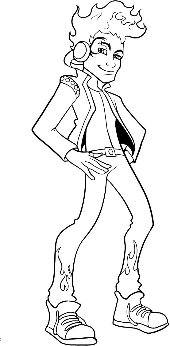 554x1125 Monster High Rocker Coloring Pages