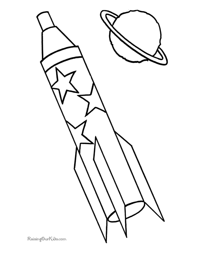Rocket Coloring Pages
