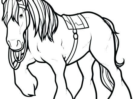 440x330 Coloring Pages Of A Horse Simple Horse Coloring Pages Horse