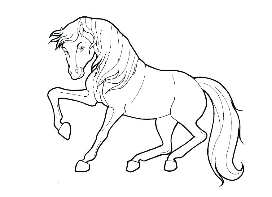 878x638 Horse Coloring Pages To Print Mustang Horse Coloring Pages Horses