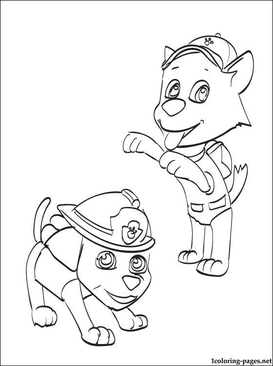 560x750 Marshall And Rocky Coloring Page Coloring Pages