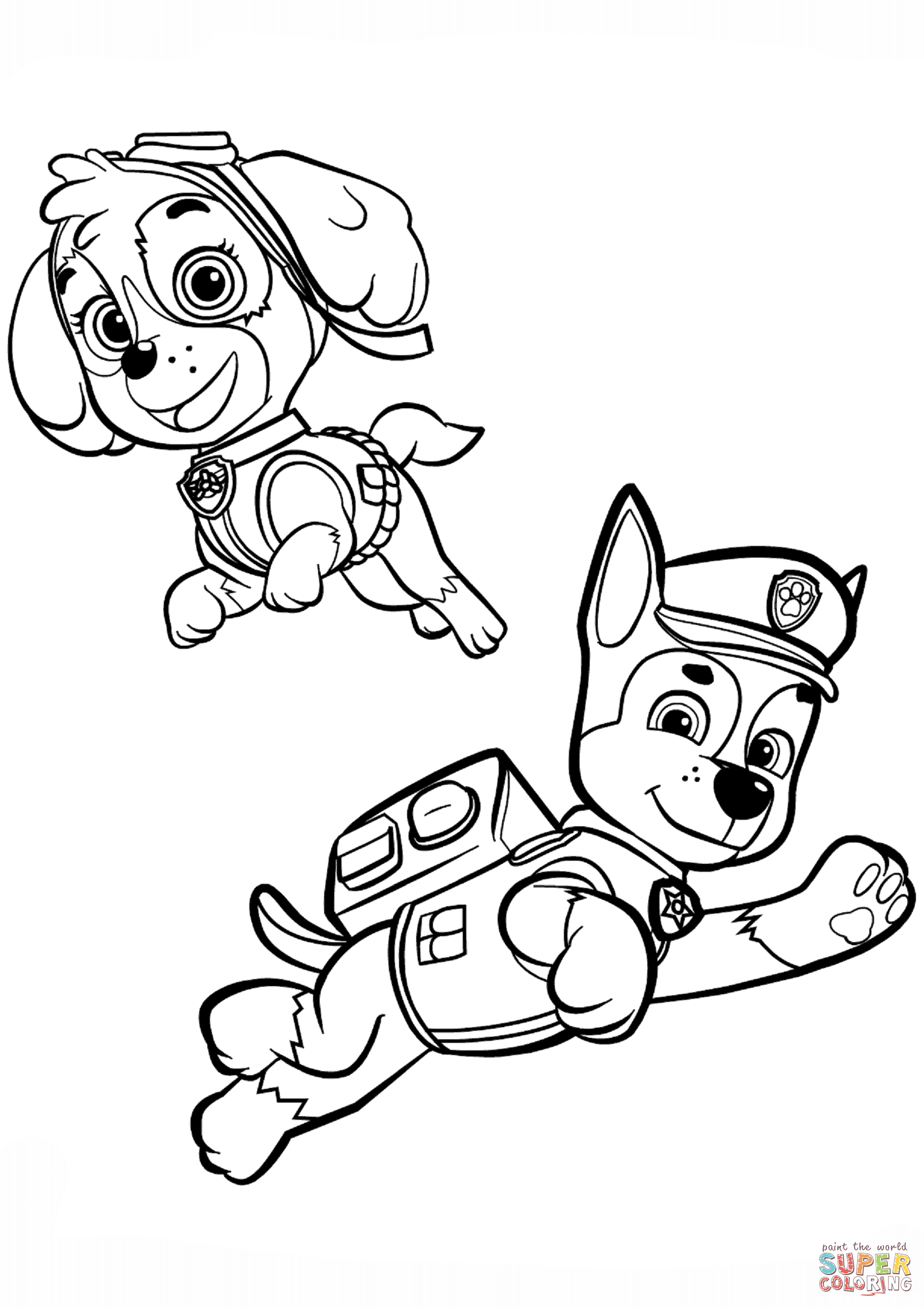 1827x2583 Urgent Skye Coloring Pages Paw Patrol Rocky