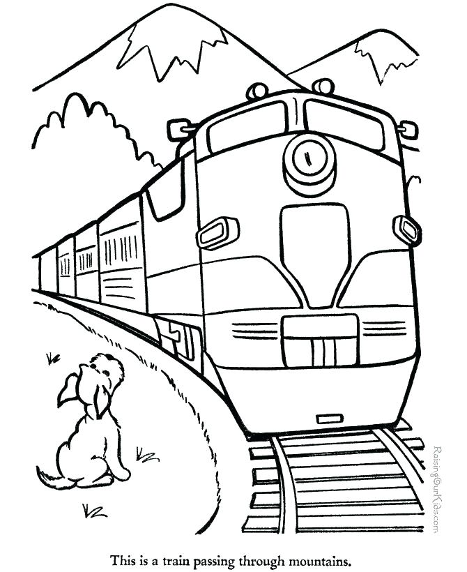 670x820 Coloring Pages Of Mountains Coloring Pages Of Mountains Train
