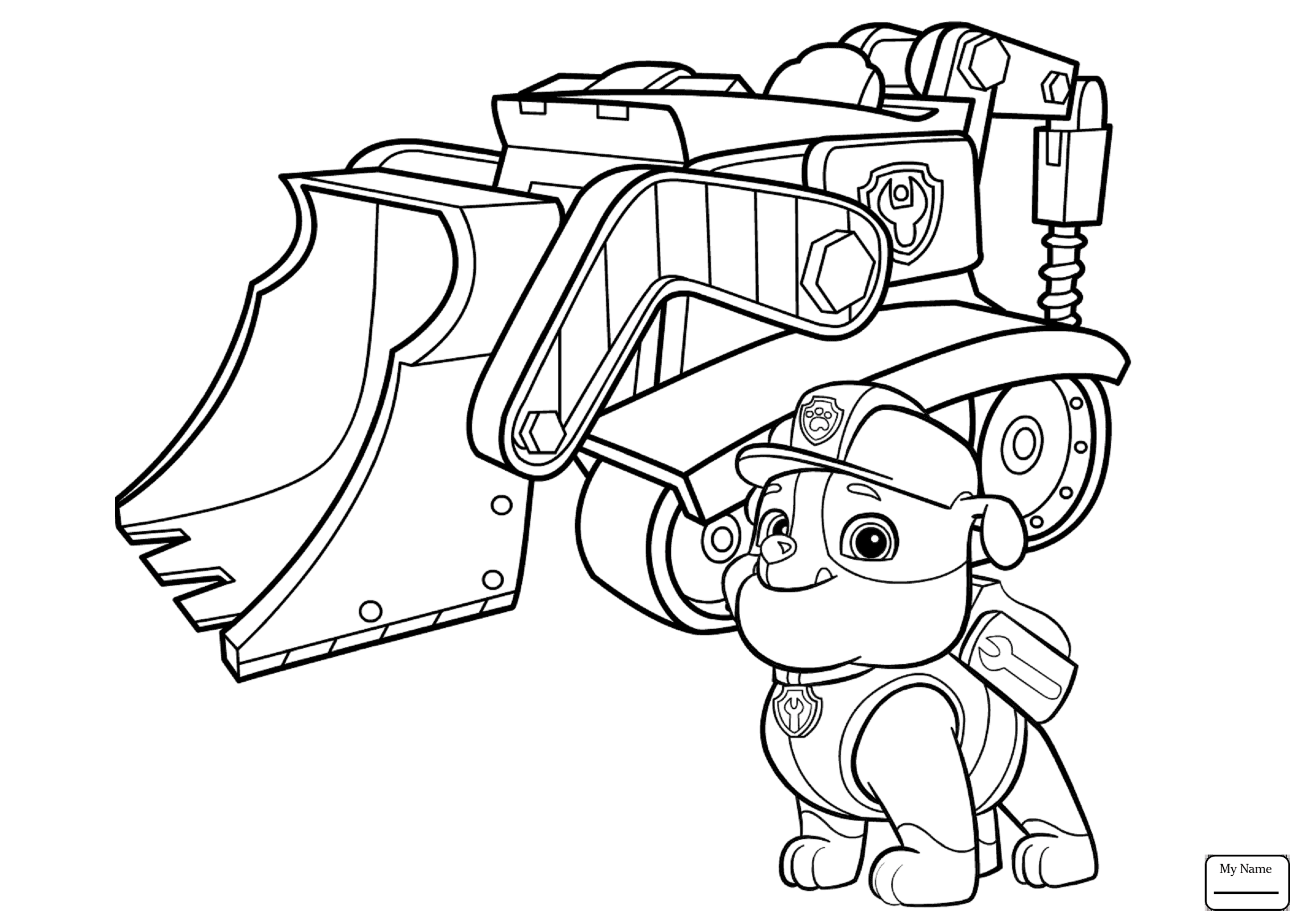 2465x1743 Marshall And Zuma Paw Patrol Cartoons Coloring Pages For Kids