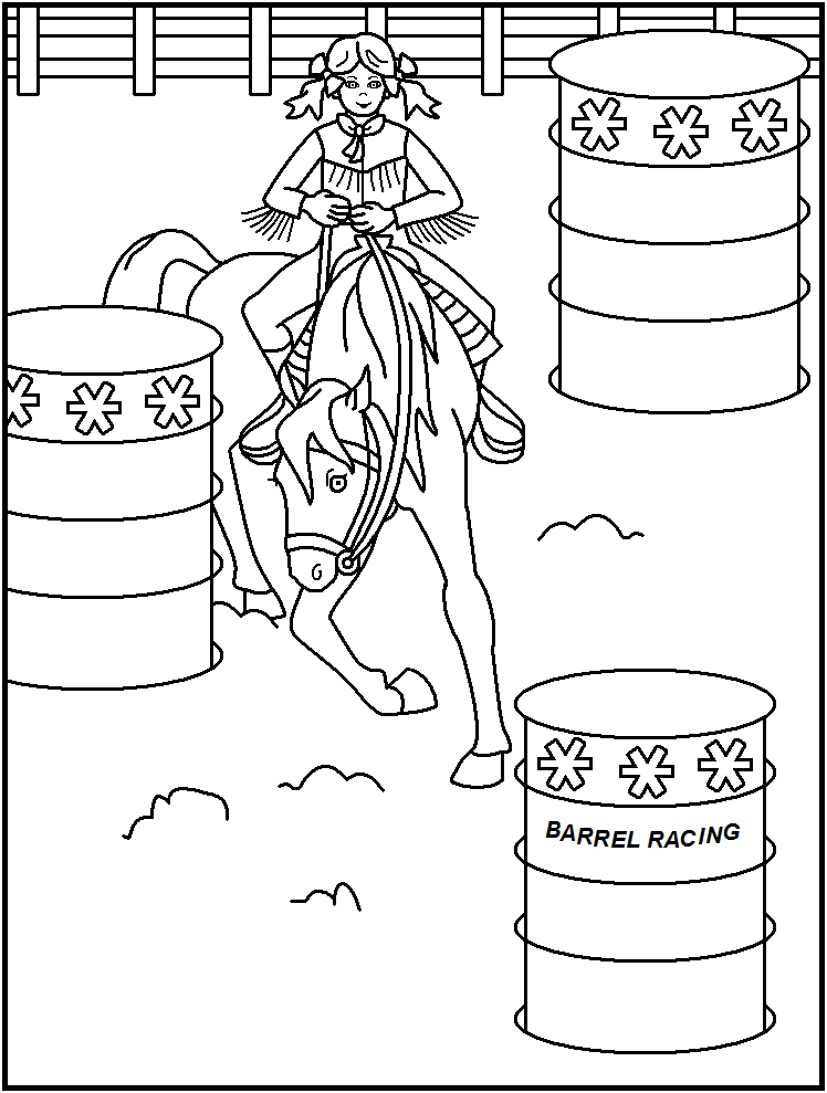 748x989 Free Printable Rodeo Coloring Pages