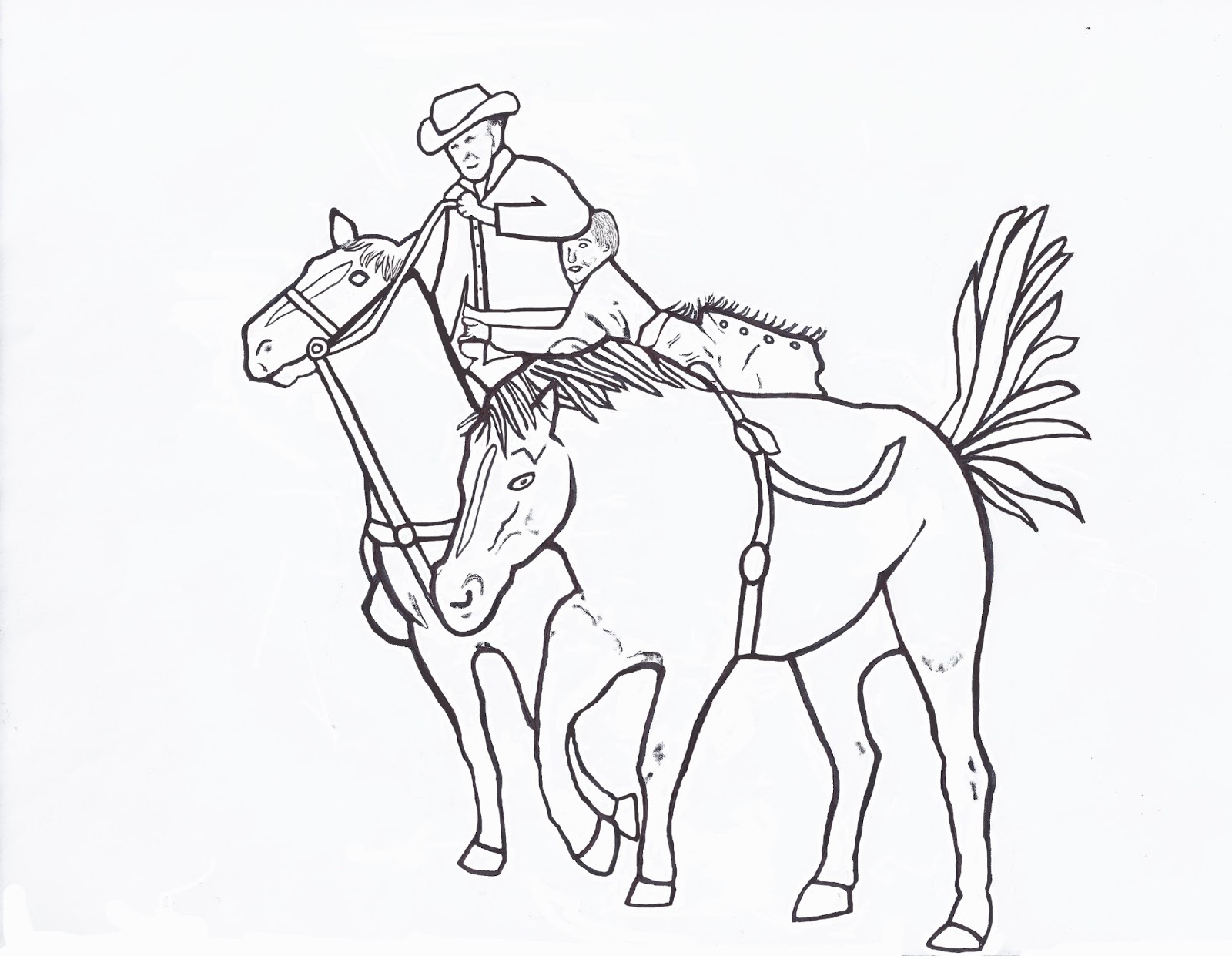 1600x1241 Awesome Miniature Bucking Bull Coloring Page Of Rodeo Styles