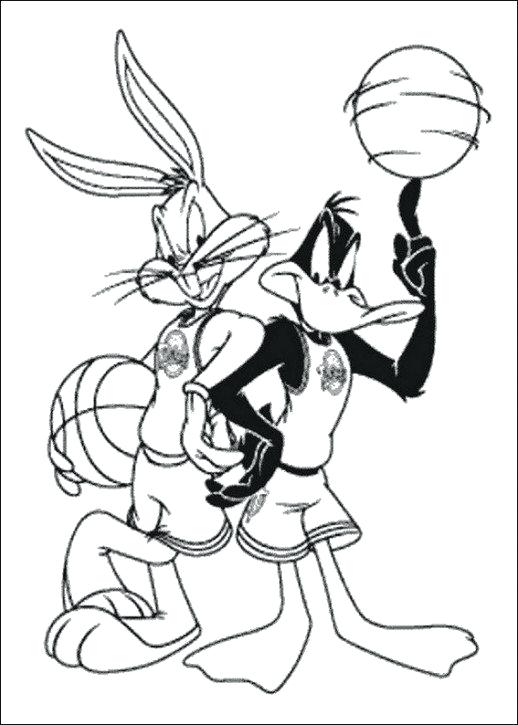 518x725 Roger Rabbit Coloring Pages Bugs Bunny Basketball Coloring Pages