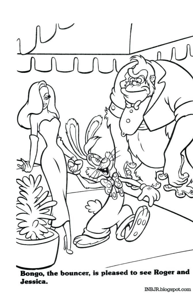 670x1024 Roger Rabbit Coloring Pages Coloring Pages Of Rabbits Rabbit