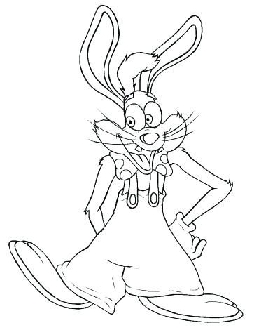 363x470 Roger Rabbit Coloring Pages Rabbit Colori Pages Roger Rabbit Book