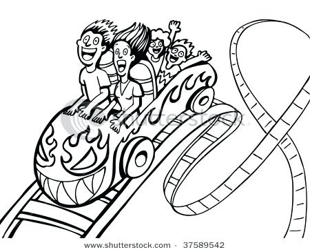 450x365 Minecraft Roller Coaster Coloring Pages