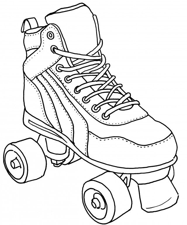 Roller Derby Coloring Pages