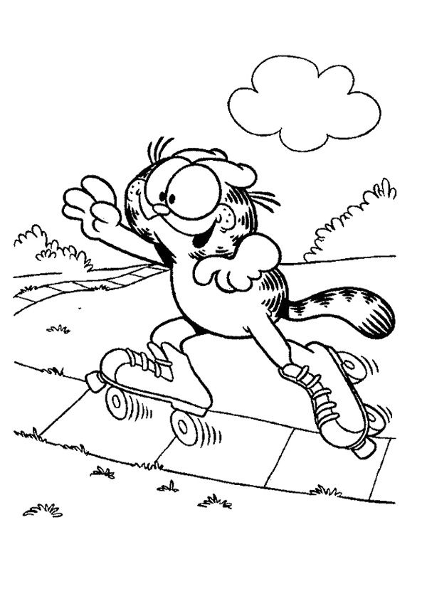 Roller Skate Coloring Page