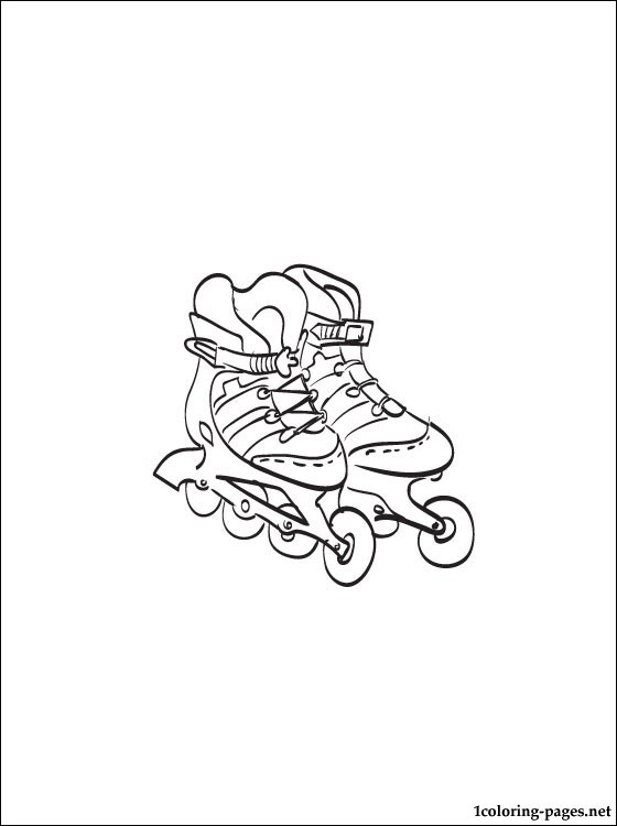 560x750 Roller Skates Coloring Page Coloring Pages