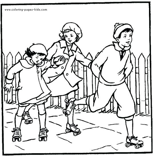 535x547 Roller Skate Coloring Page