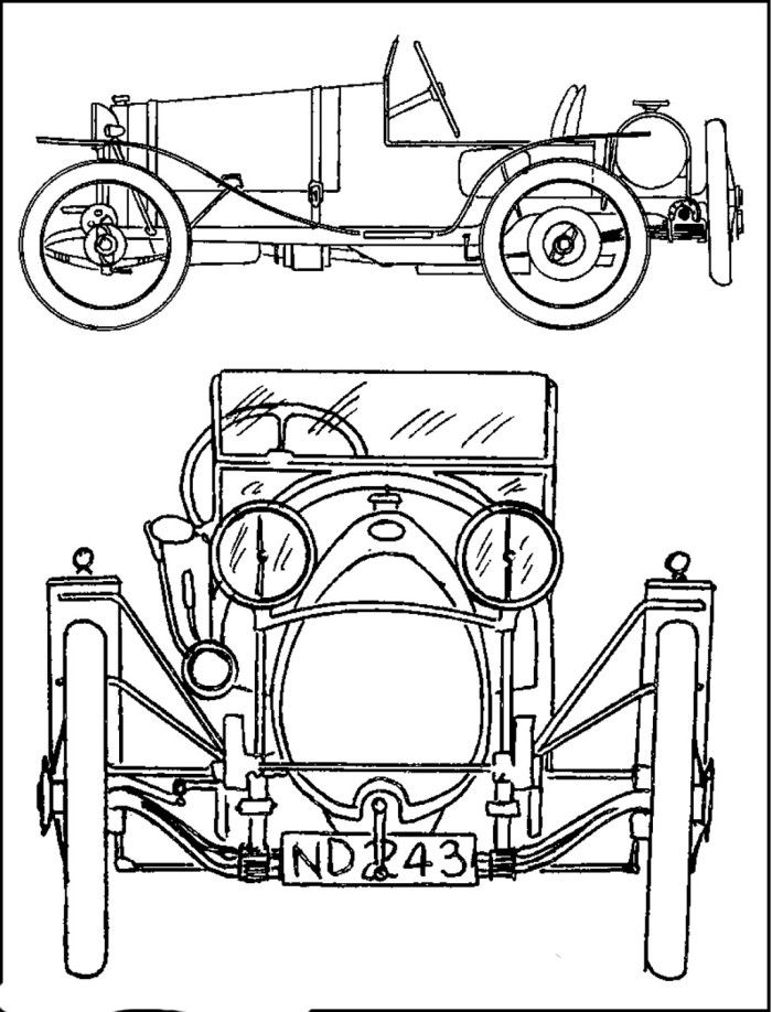 700x918 Bugatti Type13 Classic Coloring Page Bugatti Craft