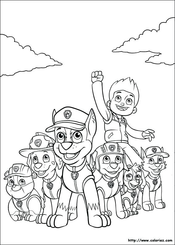 567x794 Coloring Page Paw Patrol Zuma His Hovercraft And Badge 8 Rocky