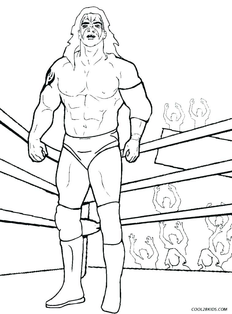 757x1024 Wrestling Color Pages Coloring Pages Roman Reigns Printable