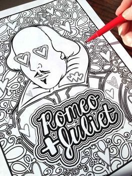 263x350 Romeo Amp Juliet Shakespeare Coloring Pages Shakespeare, Secondary