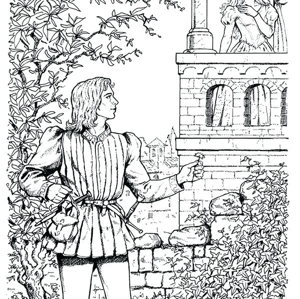 601x600 Romeo And Juliet Coloring Pages