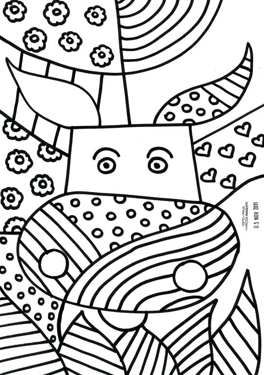 541x768 Romero Britto Coloring Pages Ebestbuyvn.co